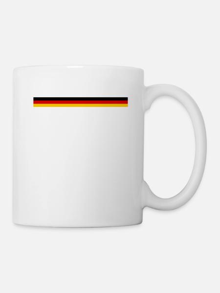 Deutschland Flagge Germany Deutsche Fahne Deutsch - Tasse - Weiß