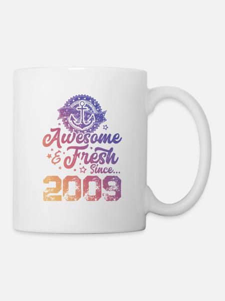 2009 awesome fresh - Tasse - Weiß