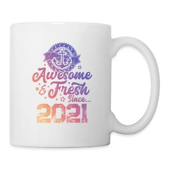 2021 awesome fresh - Tasse - Weiß - Rechts