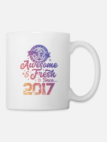 2017 awesome fresh - Tasse - Weiß