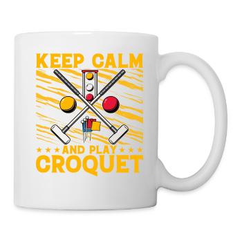 Keep calm and play Croquet - Mug - white - Right