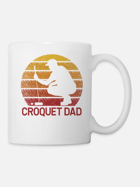 Croquet Dad - Tasse - Weiß
