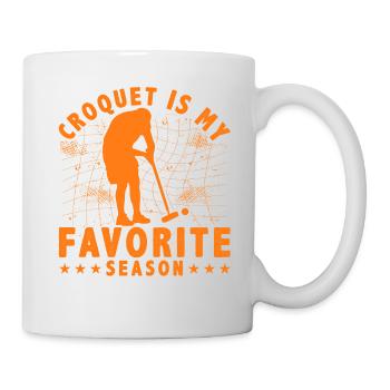Croquet is my favorite Season - Mug - white - Right