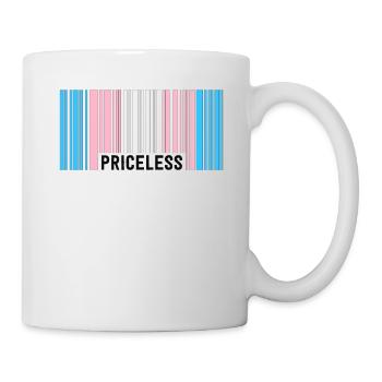 Inestimable Trans Pride Code-barres Transgenre subtil - Mug blanc - blanc - Droite