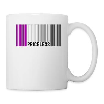 Inestimable Asexual Pride Code à barres Subtle Ace Flag - Mug blanc - blanc - Droite