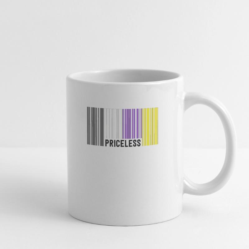 Priceless Gender Nonbinary Pride Barcode Discreet Mug