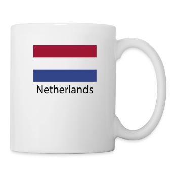 Niederlande Flagge Nederland Holland Niederländer - Tasse - Weiß - Rechts