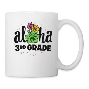 Aloha 3rd Grade Third Teacher First Day Back to - Mug - white - Right