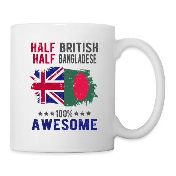Half British Half Bangladeshi - Mug - white - Right