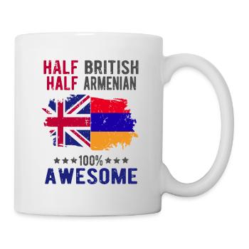 Half British Half Armenian - Mug - white - Right
