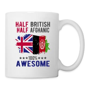 Half British Half Afghan - Mug - white - Right
