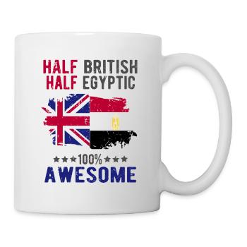 Half British Half Egyptian - Mug - white - Right