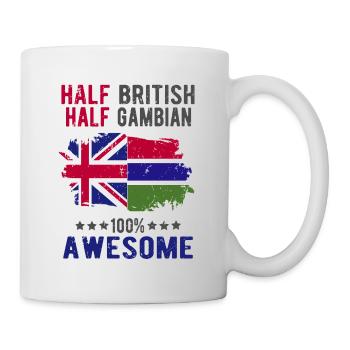 Halb Brite Halb Gambier - Tasse - Weiß - Rechts