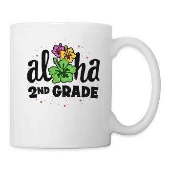 Aloha 2nd Grade Second Teacher First Day Back to - Mug - white - Right