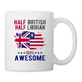 Half British Half Libyan - Mug - white - Right
