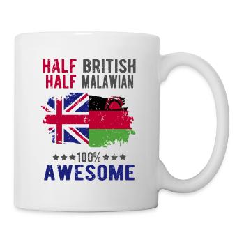 Half British Half Malawi - Mug - white - Right