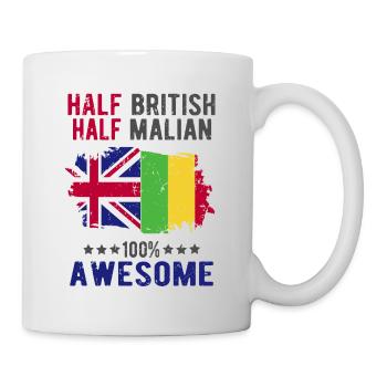 Half British Half Malians - Mug - white - Right