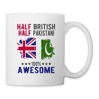 Half British Half Pakistanis - Mug - white - Right
