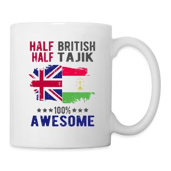 Moitié britannique moitié tadjik - Mug blanc - blanc - Droite
