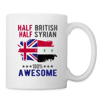 Halb Brite Halb Syrier - Tasse - Weiß - Rechts
