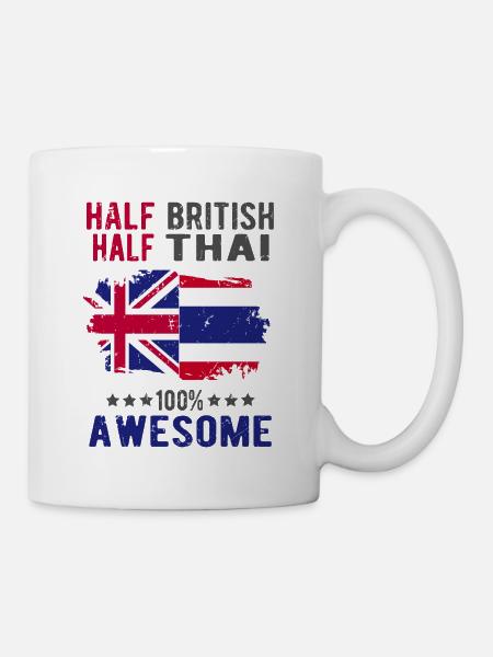 Half British Half Thai - Mug - white