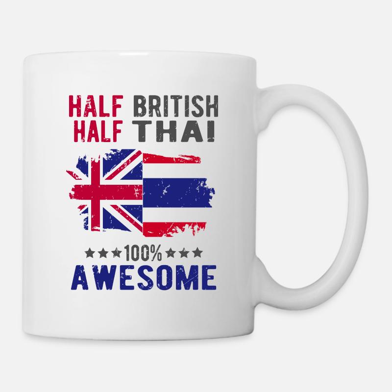 Half British Half Thai - Mug - white