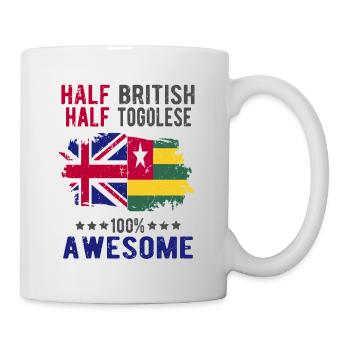 Moitié britannique moitié tongolese - Mug blanc - blanc - Droite