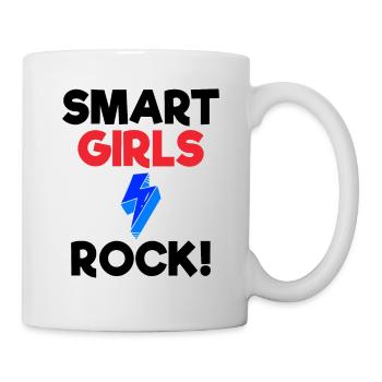 Women Empowerment Gift Smart Girls Rock Smart Girl - Mug - white - Right