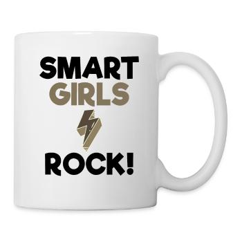 Women Empowerment Gift Smart Girls Rock Smart - Mug - white - Right