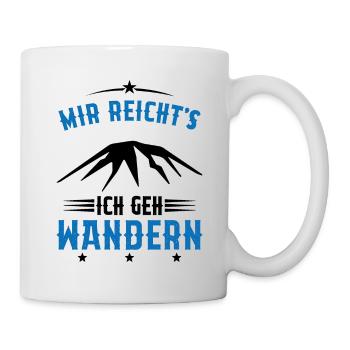 Assez je Vais Randonnée Cadeau montagnes vintage - Mug blanc - blanc - Droite
