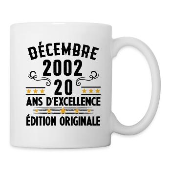 20 Ans Anniversaire Vintage Né(e) en Décembre 2002 - Mug blanc - blanc - Droite