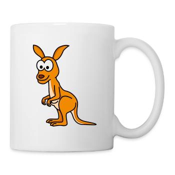 Kangaroo Comic - Tasse - Weiß - Rechts