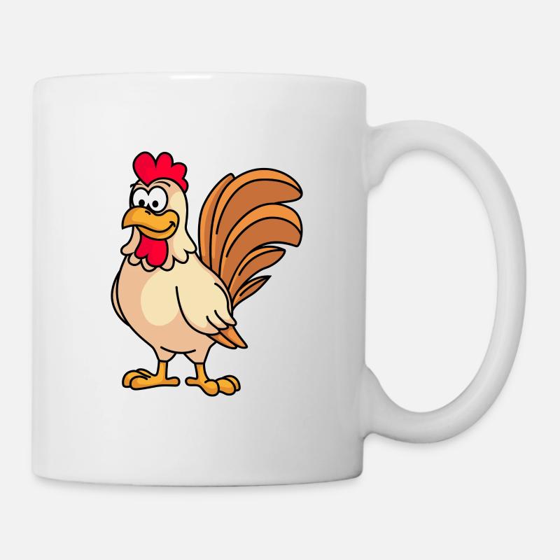 Coq Comic Animal - Mug blanc - blanc
