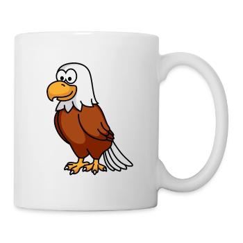 Adler Comic Tier - Tasse - Weiß - Rechts