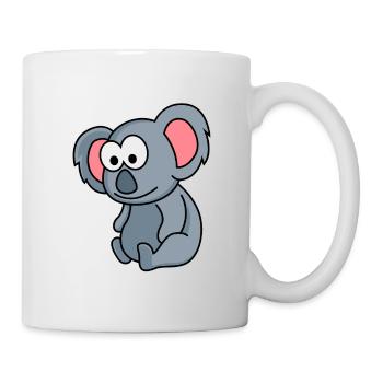Koala Comic Tier - Tasse - Weiß - Rechts