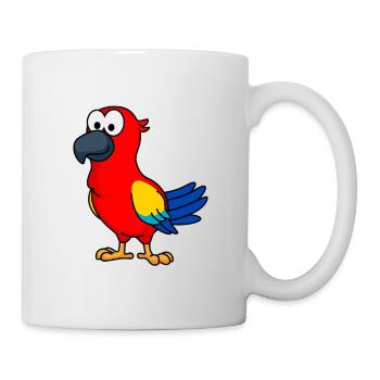 Papagai Comic Animal - Mug blanc - blanc - Droite