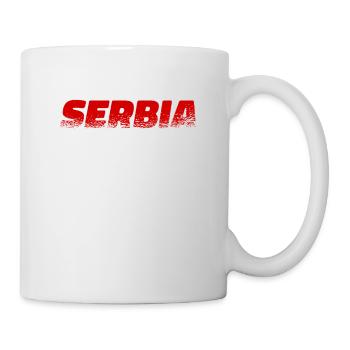 Serbie Drapeau Srbija Couleurs serbes Yougoslavie - Mug blanc - blanc - Droite