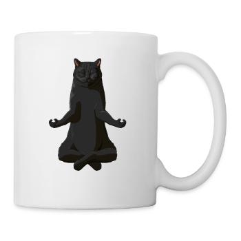 Drôle de yoga british shorthair cat - Mug blanc - blanc - Droite