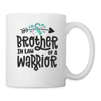 Brother-In-Law Of A Warrior Cervical Cancer - Mug - white - Right