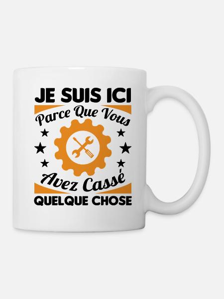Humour Mécanicien Mécano Mécanique Auto Garagiste - Mug blanc - blanc