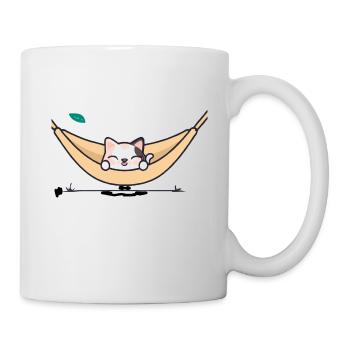 Kawai Hängematte Katze - Tasse - Weiß - Rechts