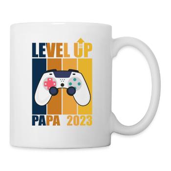Level Up Dad 2023 Gamer Dad Gift Future Dad - Mug - white - Right