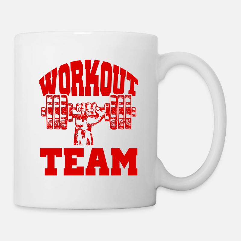 Workout Team - Tasse - Weiß