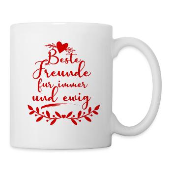 Beste Freunde für immer - Tasse - Weiß - Rechts