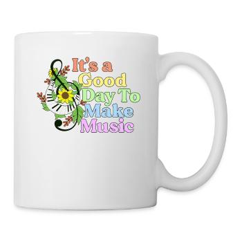 C’est une bonne journée pour faire un bracelet cadeau de professeur de musique - Mug blanc - blanc - Droite