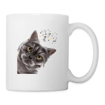 Drôle de fumée fumée britannique à poil court - Mug blanc - blanc - Droite