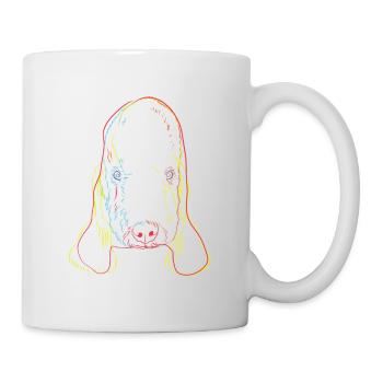 Colorful Dog Bedlington Terrier - Mug - white - Right