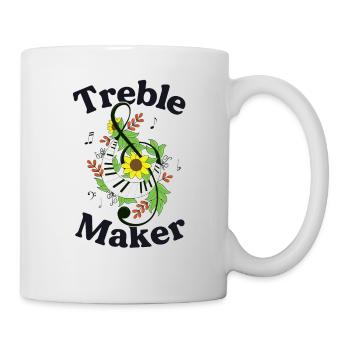 Treble Maker Drôle Musicien Cadeau Treble Clef - Mug blanc - blanc - Droite