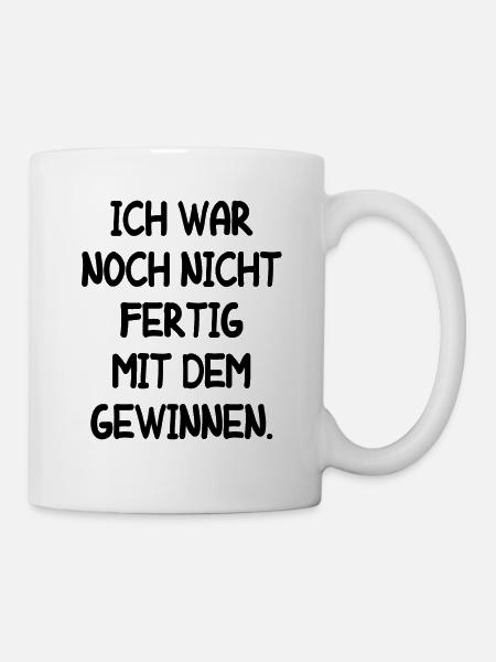 Gewinnen Erfolgreich Gewinn Lustiger Spruch Fun - Tasse - Weiß