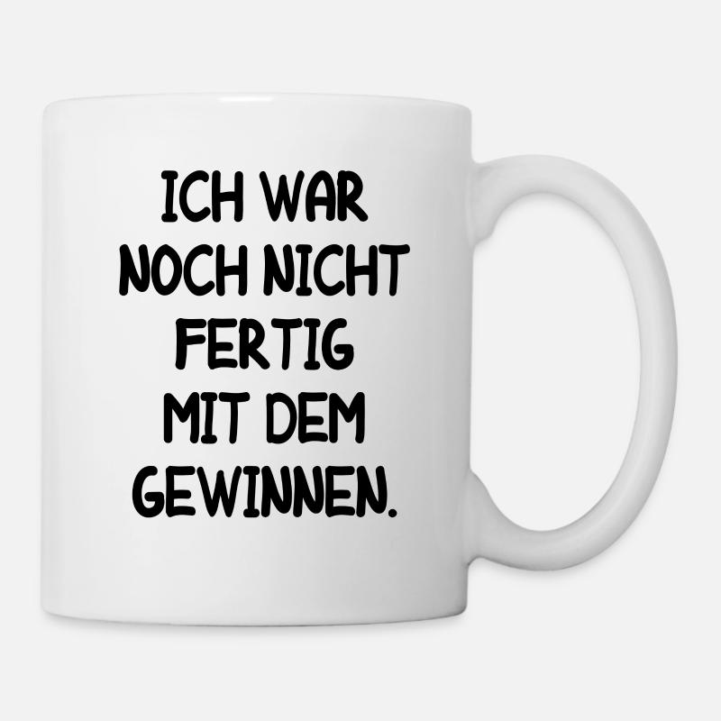 Gewinnen Erfolgreich Gewinn Lustiger Spruch Fun - Tasse - Weiß
